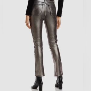 Jonathan Simkhai Shimmering Silver Trousers
